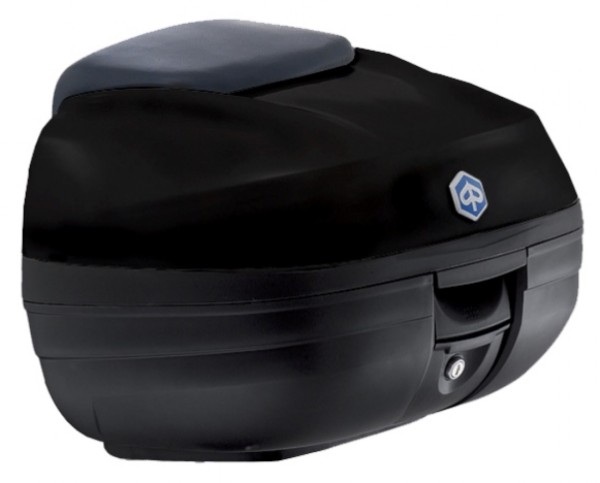 Topkoffer Kit (incl. montageplaat), 37 l, zwart voor Piaggio MP3 125 / 300 / Sport HPE