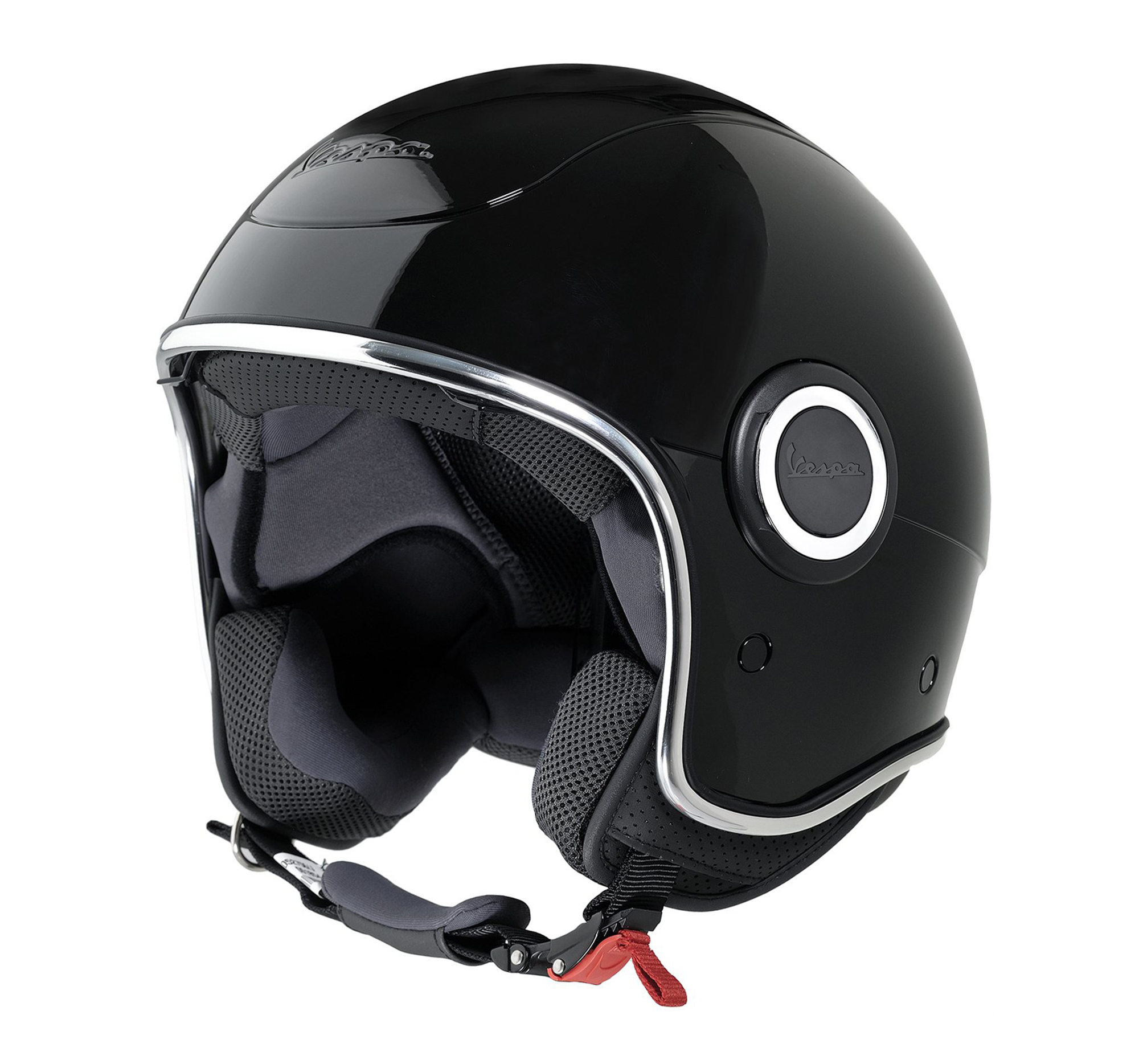 Besmettelijke ziekte Beschuldigingen Opheldering Vespa Jet Helm VJ1 zwart | Piaggio-Vespa Online Shop by RWN